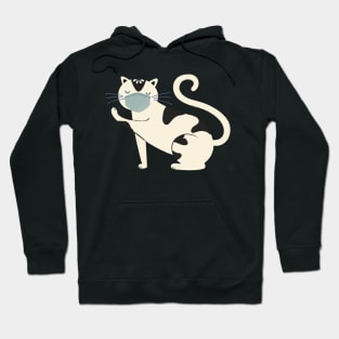 Cat with Mask Hoodie